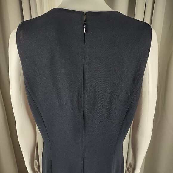 I.N.C. International Concepts Women V-Neck Sleeveless Black Sheath Dress Size 12 - Picture 4 of 10
